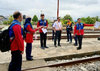 Pastikan Layanan Prima dan Operasional Aman, KAI Divre II Sumbar Lakukan Inspeksi Keselamatan Lebaran 2026