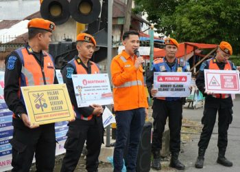 Tekan Risiko Kecelakaan, KAI Divre II Sumbar Kolaborasi dengan Komunitas, Sosialisasikan Keselamatan di Perlintasan Sebidang