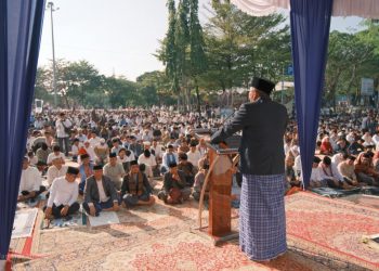 Mantap! Pemkab Tanah Datar Fasilitasi Salat Ied Dua Hari di Lapangan Cindua Mato