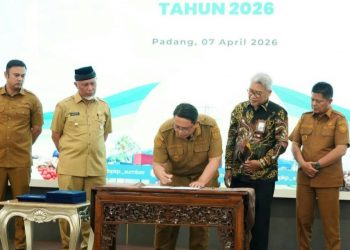 Wabup Tanah Datar Ahmad Fadly Hadiri Entry Meeting Pemerintah Daerah 2026