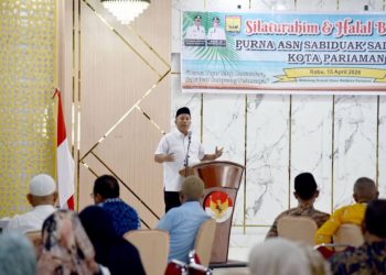 Wawako Pariaman Mulyadi Hadiri Silaturahim dan Halal Bi Halal Purna ASN Sabiduak Sadayuang