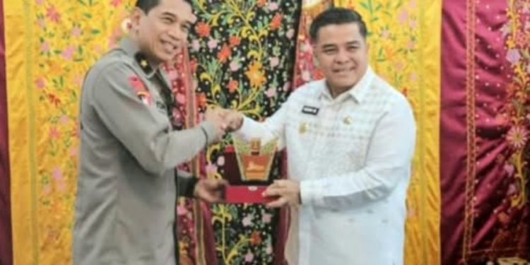 Bupati Agam Sambut Kunjungan Korps Brimob Bahas Penanganan Pascabencana