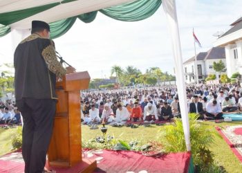 Salat Idul Adha 1447 H, Ribuan Umat Muslim Padati Halaman Balaikota Pariaman