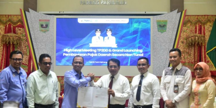 Launching Pembayaran Pajak Daerah Secara Non Tunai, Bupati JKA: Upaya Mempercepat Transformasi Digital di Padang Pariaman