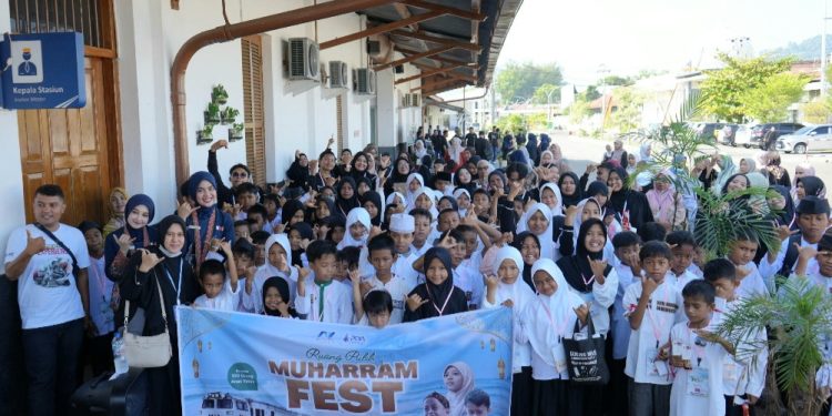 KAI Divre II Sumbar dan Yayasan Abulyatama Indonesia Cabang Padang Berbagi Kebahagiaan Bersama Anak Yatim dalam Muharam Fest