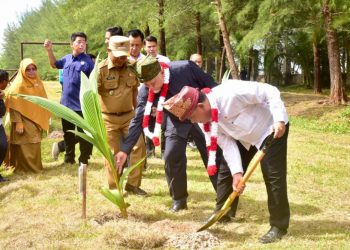 Canangkan Tobat Ekologis Nasional, Menteri LH Tanam Kelapa dan Mangrove di Padang Pariaman