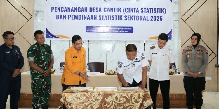 Wawako Pariaman Mulyadi Canangkan Desa Cinta Statistik 2026