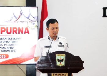 Wabup Rahmat Hidayat Sampaikan Jawaban Eksekutif Atas Pandangan Umum Fraksi DPRD Terhadap Rancangan KUA-PPAS 2027
