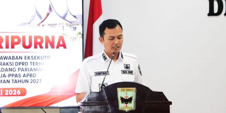 Wabup Rahmat Hidayat Sampaikan Jawaban Eksekutif Atas Pandangan Umum Fraksi DPRD Terhadap Rancangan KUA-PPAS 2027