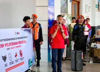 KAI Divre II Sumbar dan Komunitas Pecinta Kereta Api Gelar Sosialisasi Anti Pelecehan Seksual di Stasiun dan Dalam Perjalanan