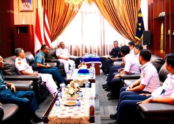 Perkuat Sinergitas dan Koordinasi, Kepala KAI Divre II Sumbar Audiensi dengan Kodaeral II Padang
