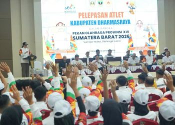 390 Atlet Kabupaten Dharmasraya Siap Bertarung di Porprov XVI Sumbar, Bupati Annisa Siapkan Bonus Rp1 Miliar