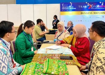 Tampil di Ajang TEI 2026, Sulaman Kapalo Samek Padang Pariaman Raih Kontrak Produksi USD22.000